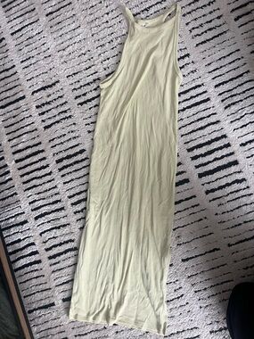 Wilfred Pale Lime Ribbed Tank Dress